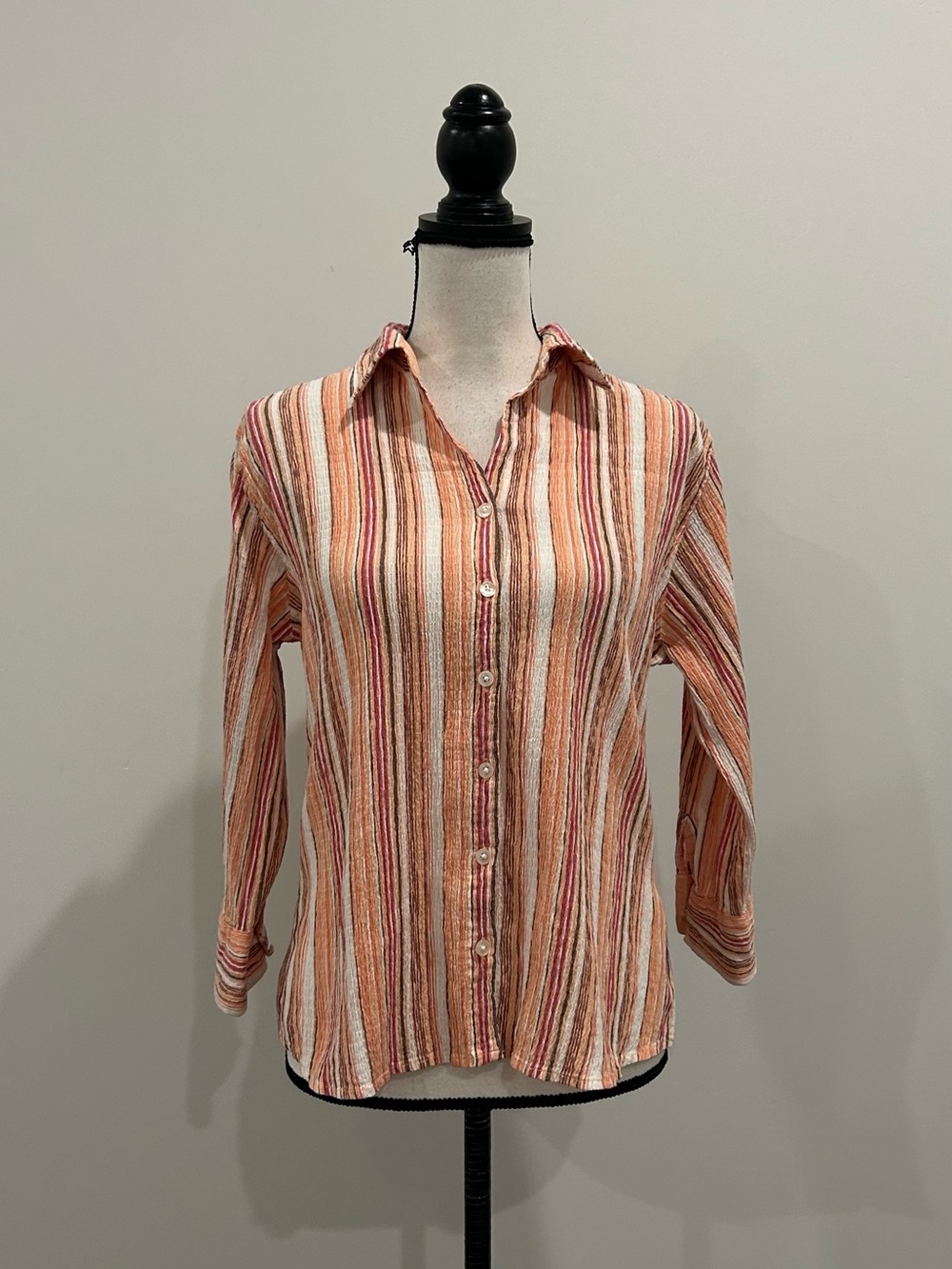 St. John’s Bay Striped Stretch Blouse